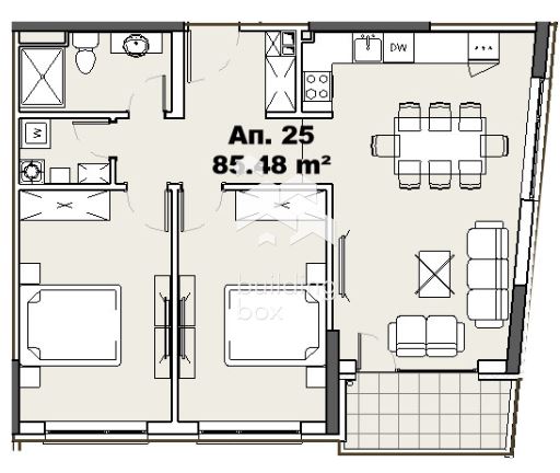 Тристаен апартамент в кв. Карпузица - 0