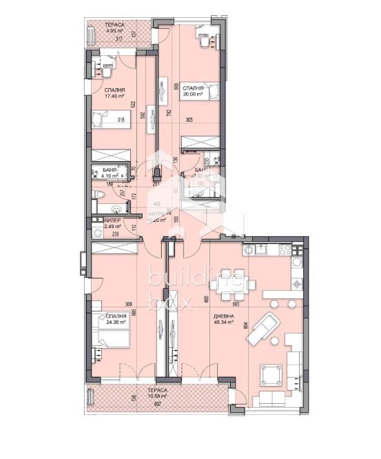 Четиристаен апартамент в нов и луксозен комплекс - кв. Гагарин - 0