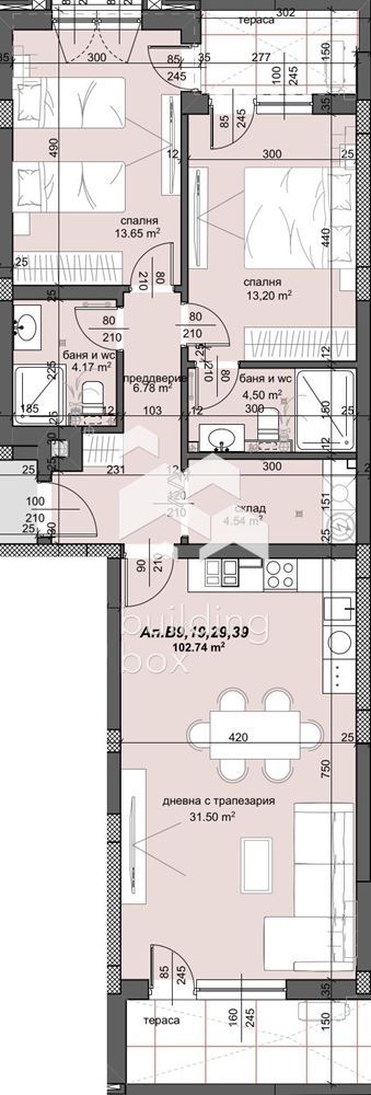 Тристаен апартамент на метри от парк "Лаута" - 0