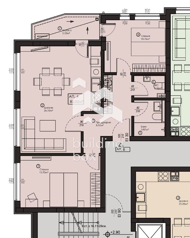 АПАРТАМЕНТ №6 – Просторен тристаен с панорама, кв. Малинова долина