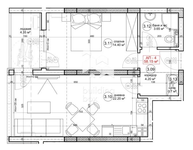 ДВУСТАЕН апартамент в новострояща се сграда