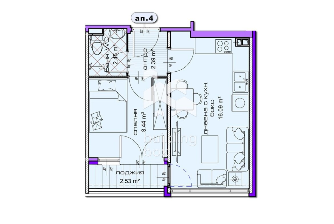 ДВУСТАЕН апартамент в новострояща се сграда в град Шумен - 0