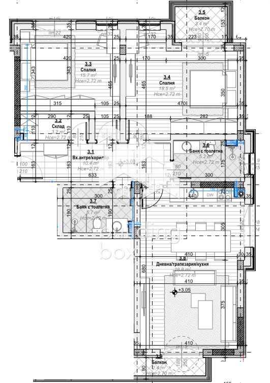 Тристаен апартамент в малка бутикова сграда - с. Белащица - 0