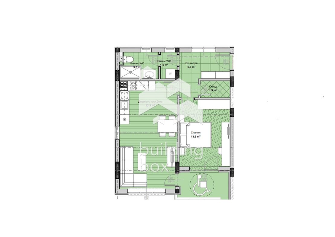 Двустаен апартамент - кв. "Остромила" - 0
