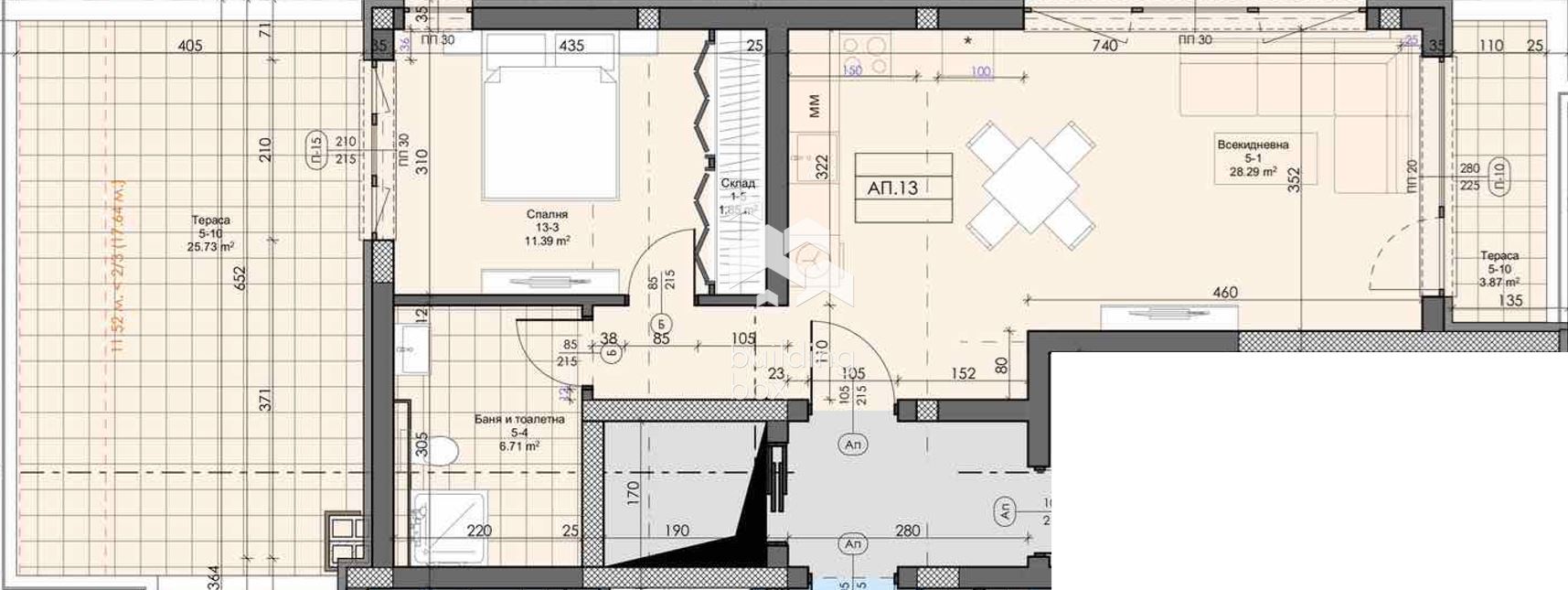 Двустаен апартамент - гр. Асеновград - 0