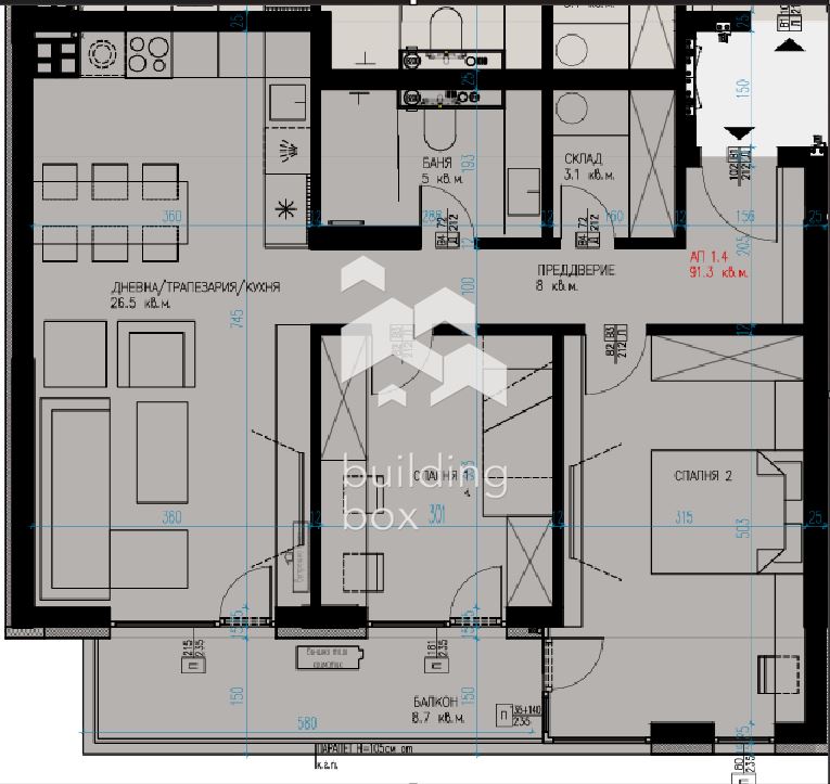 Продава 3-стаен - 0