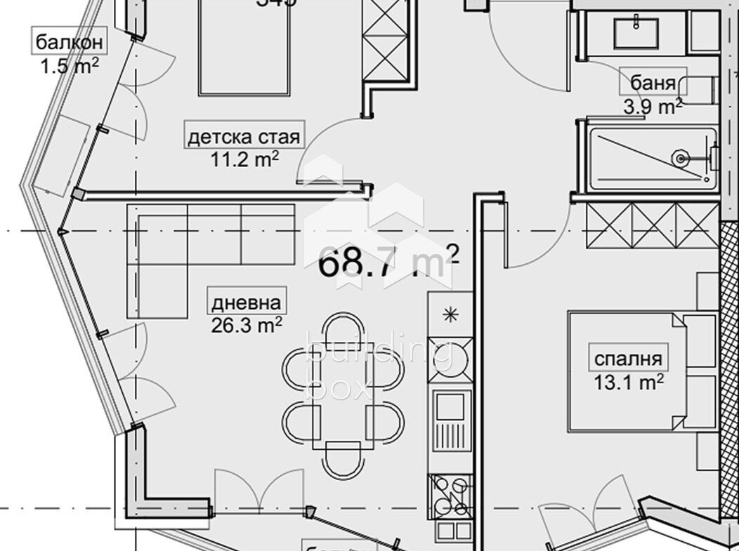 3-стаен - Варна, Владиславово - 0