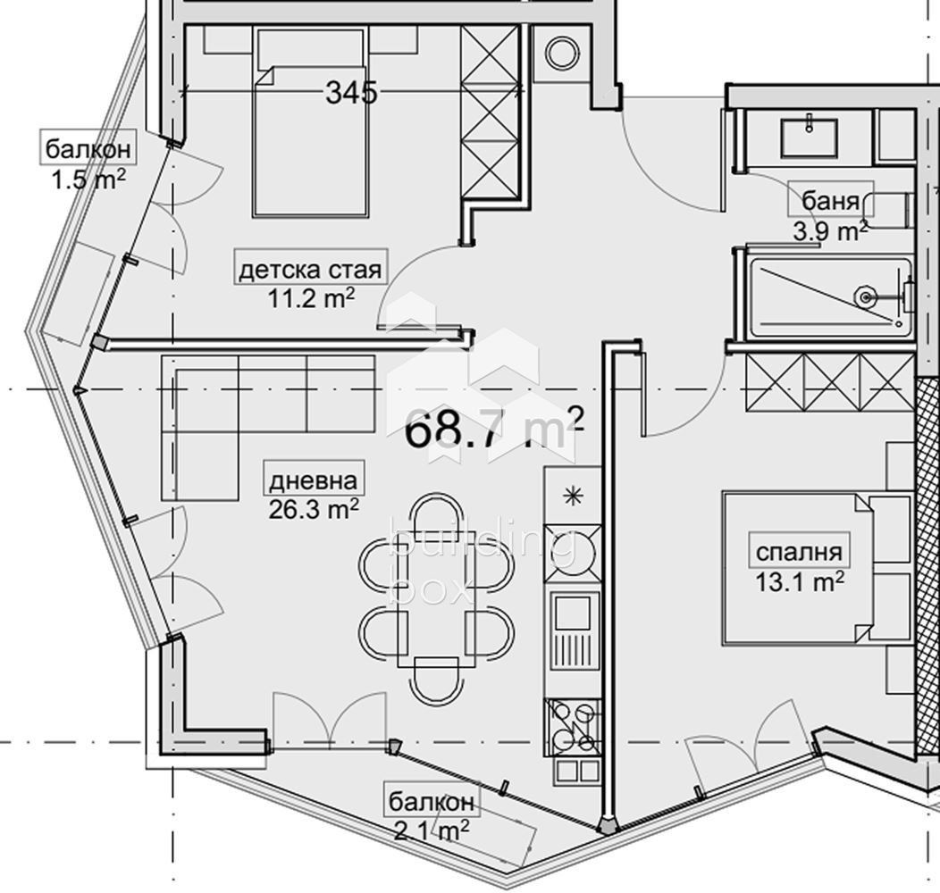 3-стаен - Варна, Владиславово - 0