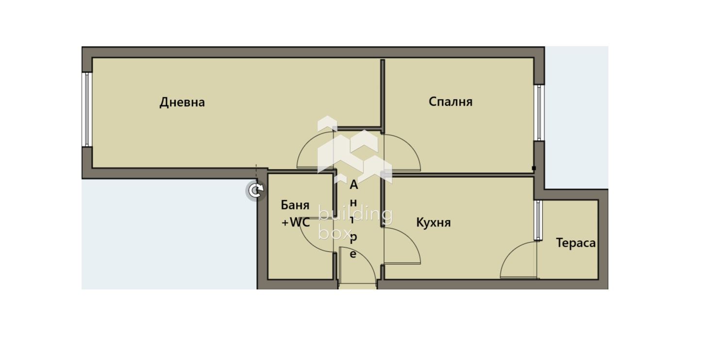 Продава се 2-стаен апартамент - Център - Обзаведен ! - 0
