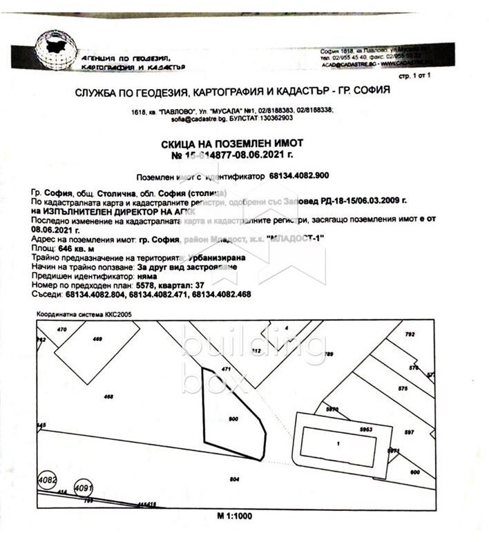 Парцел за продажба в ж.к. Младост 1 - 0
