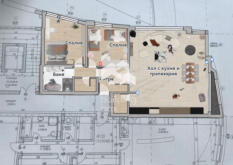 Панорамен 3-стаен апартамент с акт 16 в кв.Борово - 0