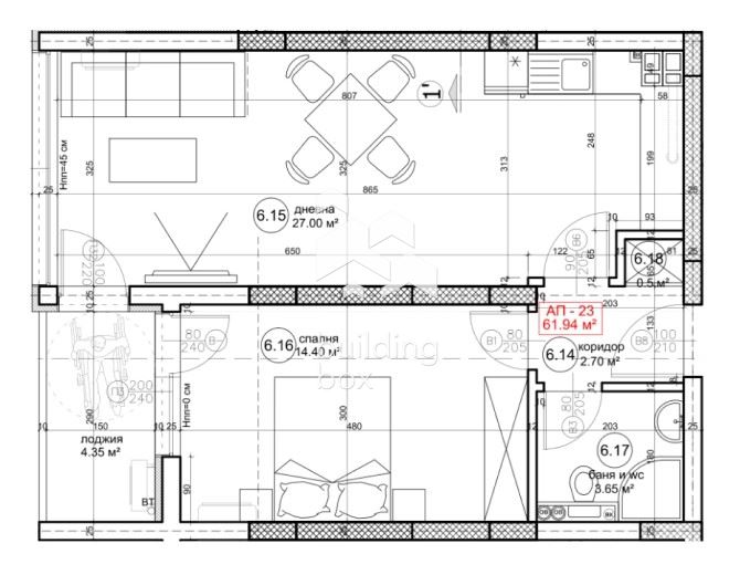 ДВУСТАЕН апартамент в новострояща се сграда - 0