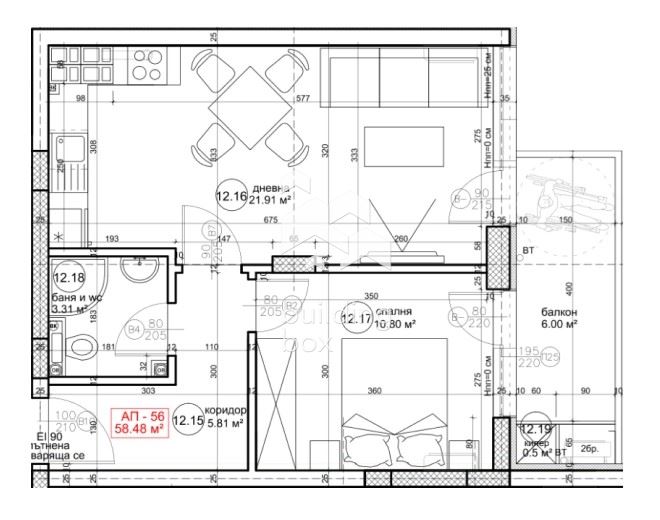 ДВУСТАЕН апартамент в новострояща се сграда - 0