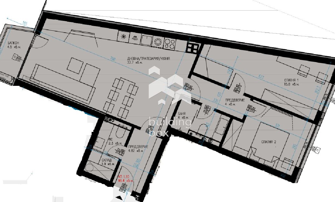 Продава 3-стаен - 0