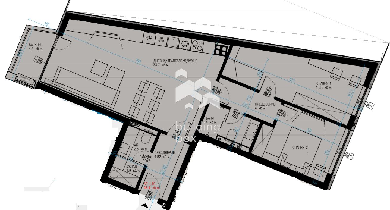 Продава 3-стаен - 0