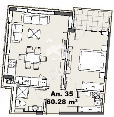 Двустаен апартамент в кв. Карпузица - 0