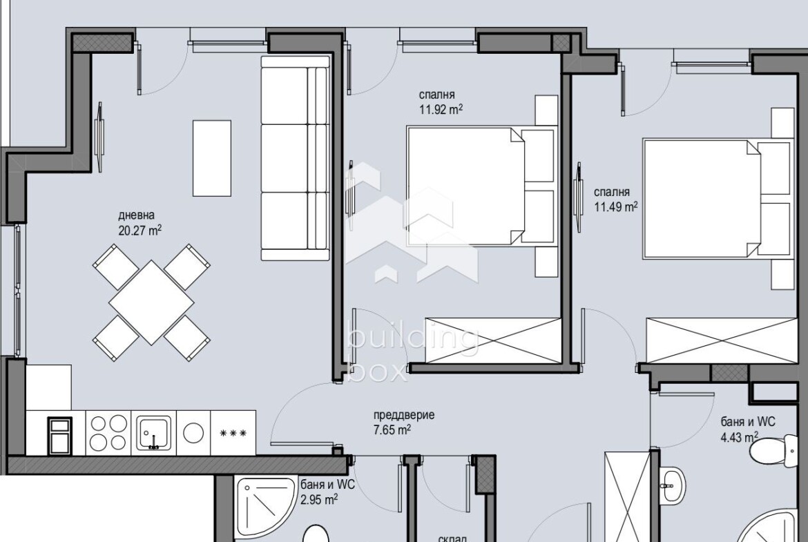 Тристаен апартамент в новострояща се сграда близо до Ритейл парк , Красна Поляна - 0