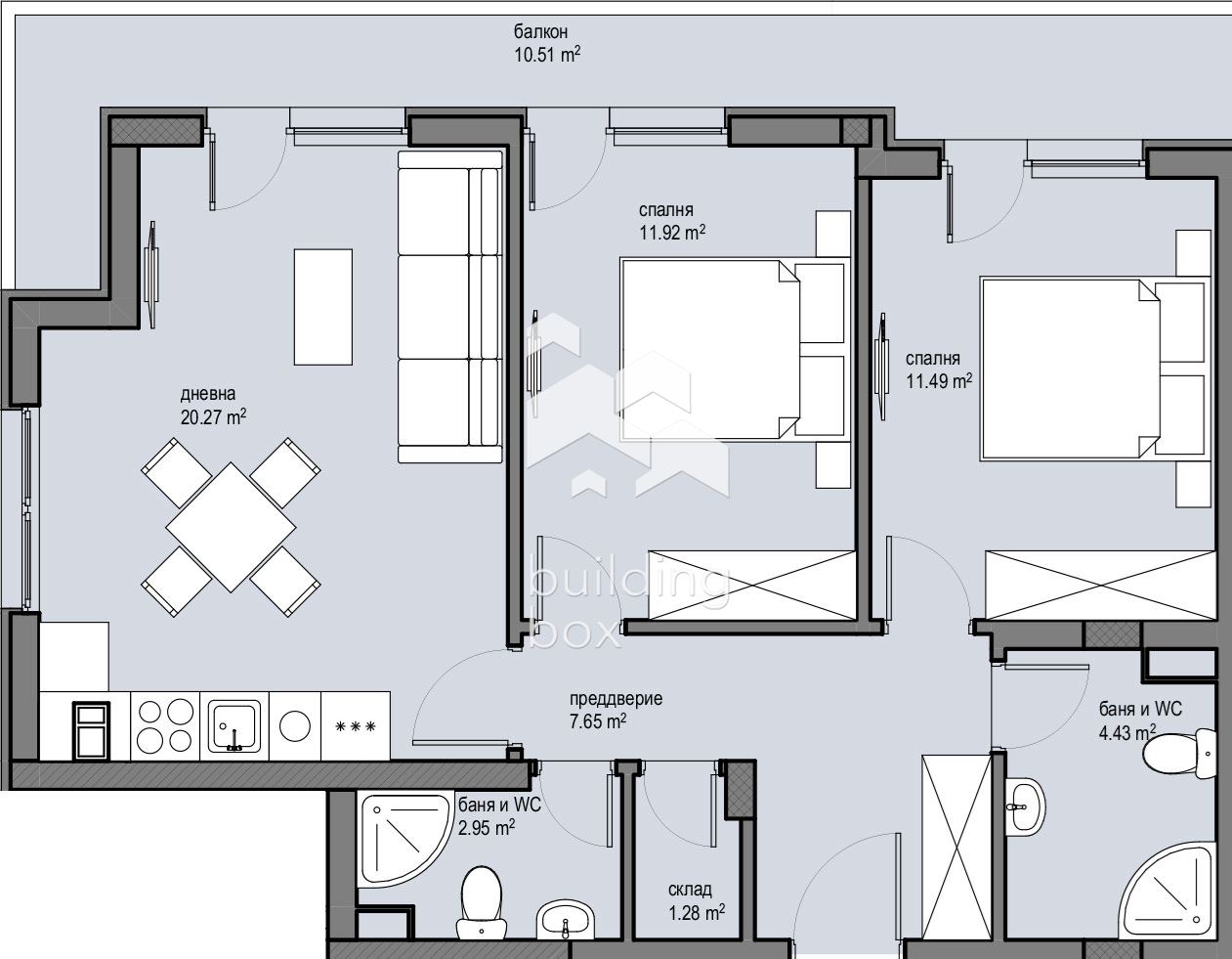 Тристаен апартамент в новострояща се сграда близо до Ритейл парк , Красна Поляна - 0
