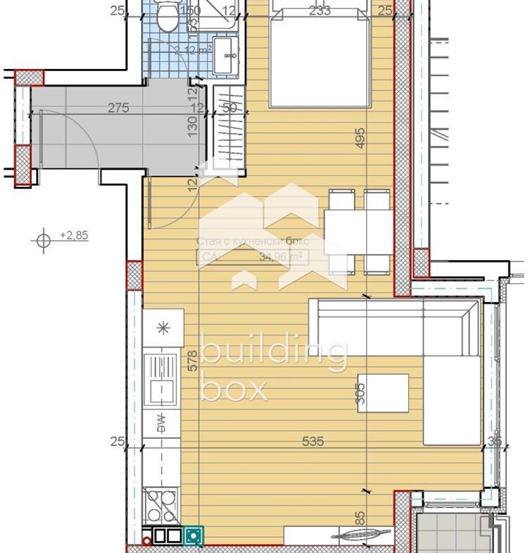 Едностаен апартамент м-т Гърдова глава, кв. Бояна - 0