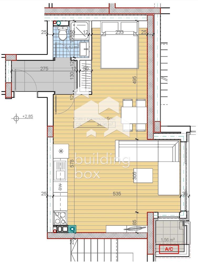 Едностаен апартамент м-т Гърдова глава, кв. Бояна - 0