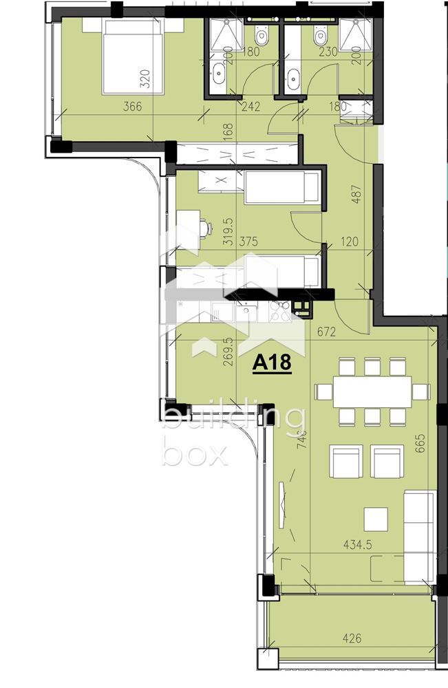 Апартамент с две спални - кв. Кършияка - 0