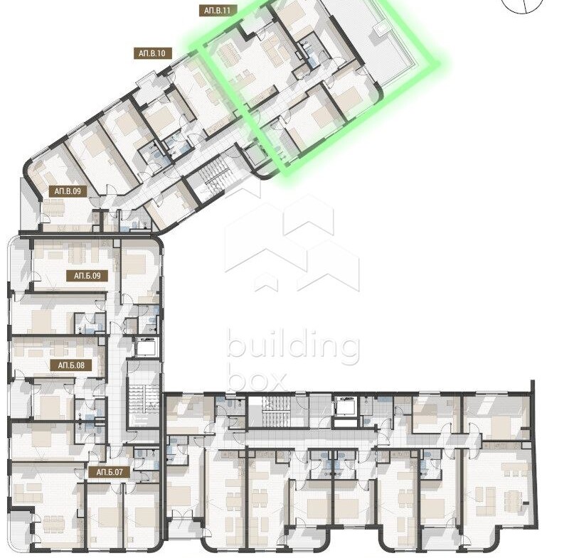 Четиристаен апартамент в близост до "Пеещите фонтани". - 0