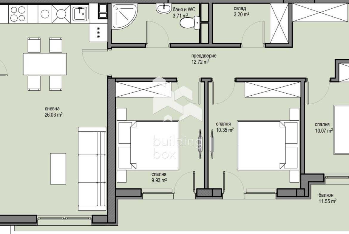 Четиристаен апартамент в новострояща се сграда близо до Ритейл парк , Красна Поляна - 0
