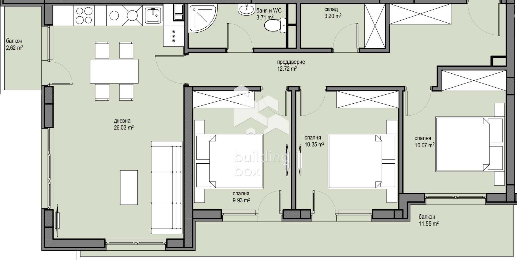 Четиристаен апартамент в новострояща се сграда близо до Ритейл парк , Красна Поляна - 0