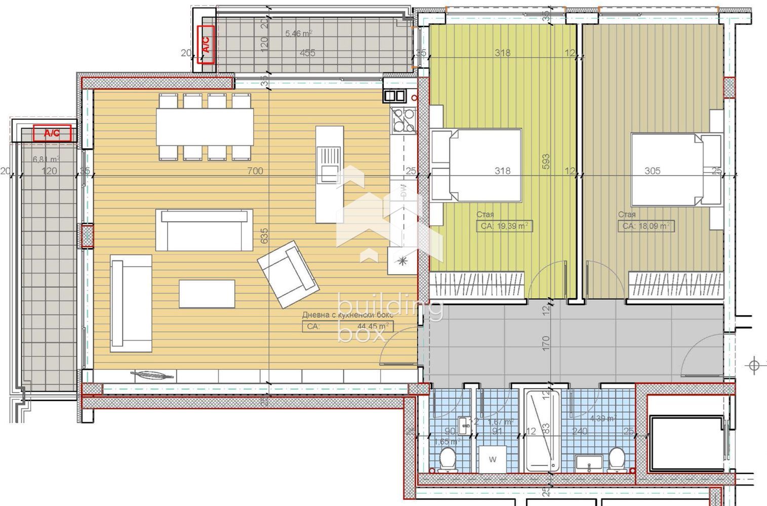 Тристаен апартамент м-т Гърдова глава, кв. Бояна - 0