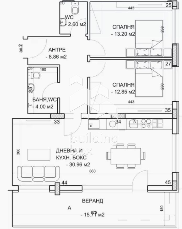 Тристаен апартамент до “Дентален университет” – гр. Пловдив