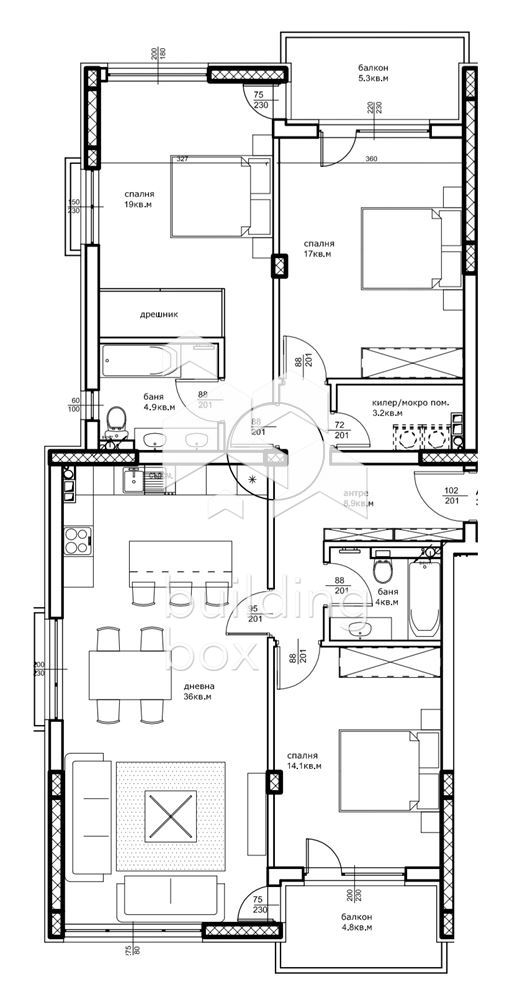 Четиристаен апартамент с акт 14 - 0