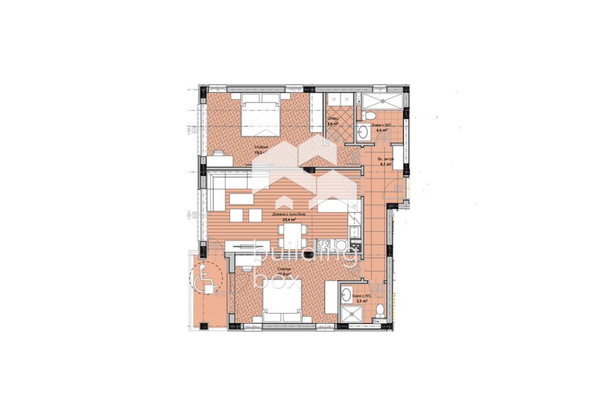 Тристаен апартамент - кв. "Остромила" - 0