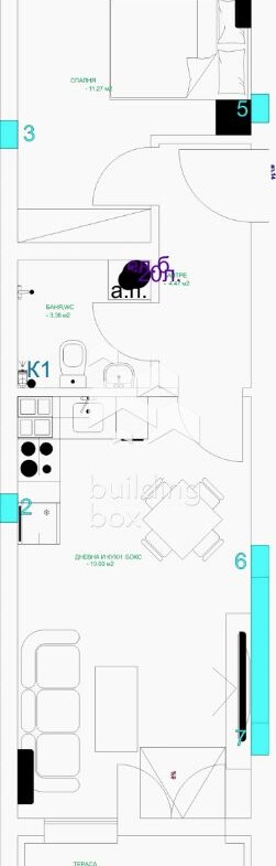 Двутаен апартамент - кв. Младежки хълм - 0
