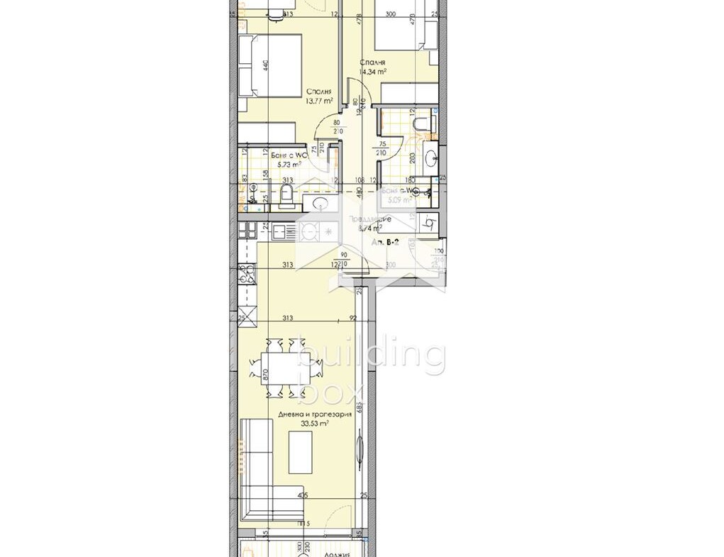 Тристаен апартамент - кв. Кършияка - 0