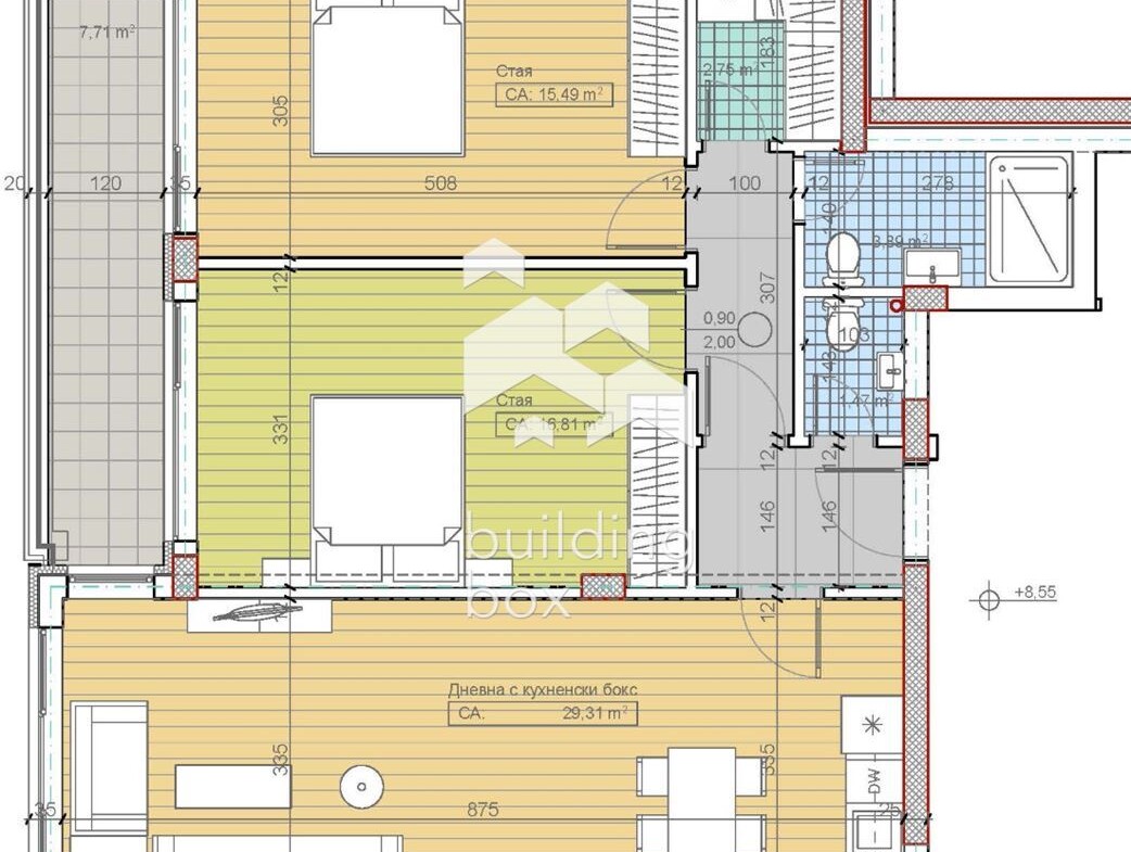 Тристаен апартамент м-т Гърдова глава, кв. Бояна - 0