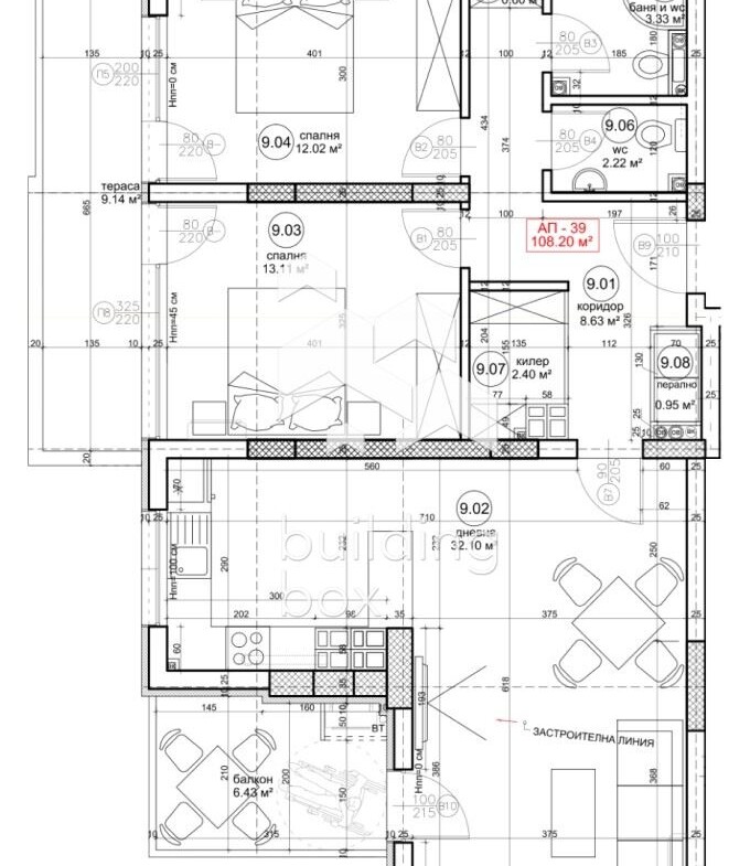 Тристаен апартамент в новострояща се сграда - 0