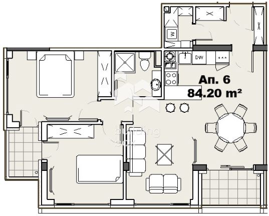 Тристаен апартамент в ж.к. Княжево - 0