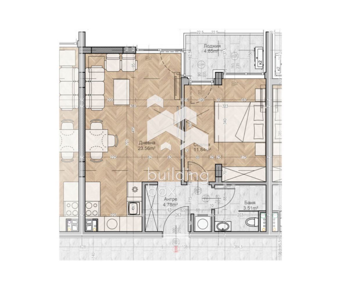 Двустаен в Люлин 4