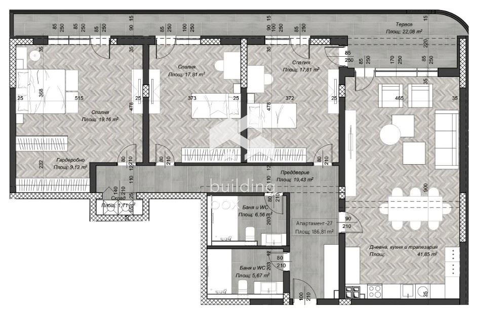 4-стаен апартамент в Центъра - 0