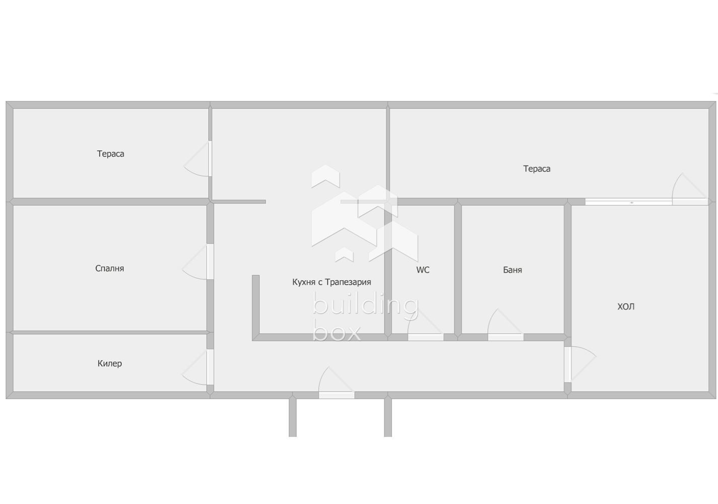 Двустаен апартамент в кв. Гагарин - 0