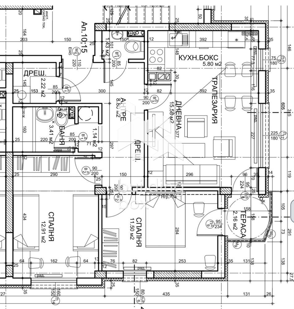 ПРОДАВА ТРИСТАЕН АПАРТАМЕНТ - ОВЧА КУПЕЛ - ПРЕД АКТ 15 - 0