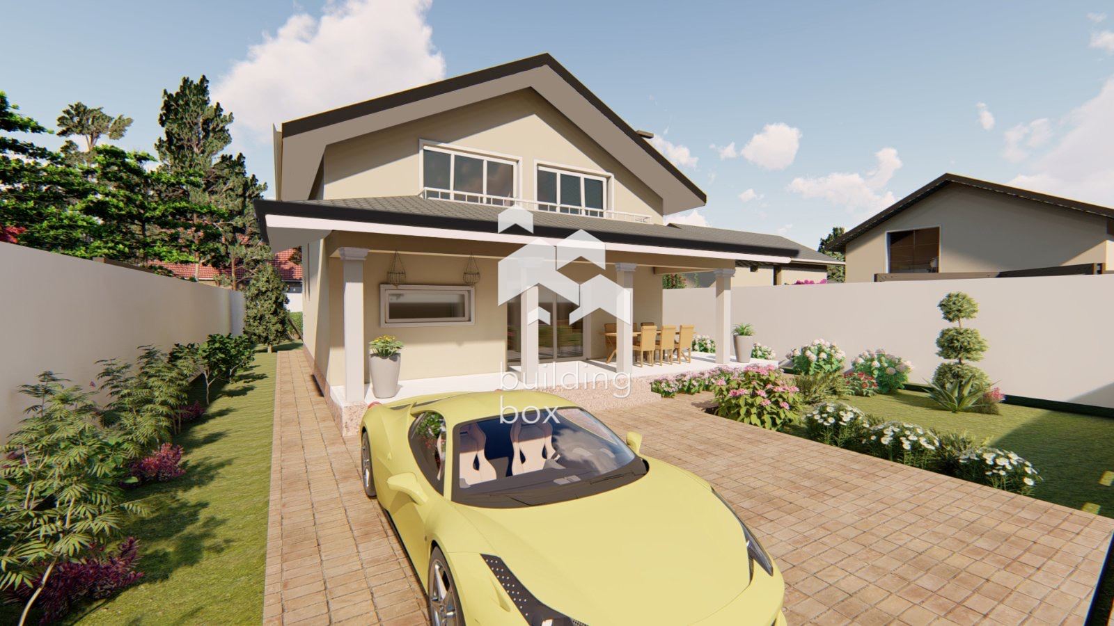 Комплекс от нови къщи в село Рогош